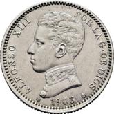 Obverse 1 Peseta 1903 SMV