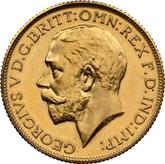 Obverse Sovereign 1923 SA