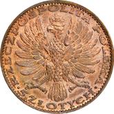 Obverse 5 Zlotych 1928 Pattern Black Madonna of Czestochowa