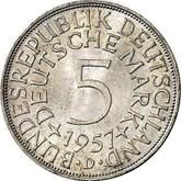 Obverse 5 Mark 1957 D