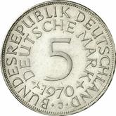 Obverse 5 Mark 1970 J