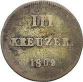 Reverse 3 Kreuzer 1809