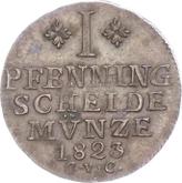 Reverse 1 Pfennig 1823 CvC