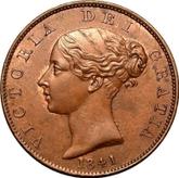 Obverse Halfpenny 1841 WW