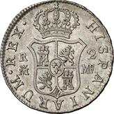 Reverse 2 Reales 1798 M MF