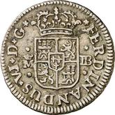 Obverse 1/2 Real 1751 M JB
