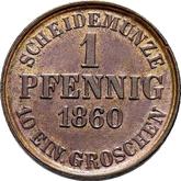 Reverse 1 Pfennig 1860