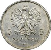 Obverse 5 Zlotych 1928 Nike