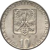 Obverse 10 Zlotych 1971 MW JJ World Food Day