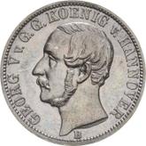 Obverse 1/6 Thaler 1866 B