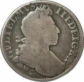 Obverse Shilling 1700 Fifth laureate bust