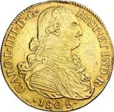 Obverse 8 Escudos 1805 NR JJ