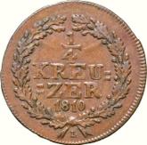 Reverse 1/4 Kreuzer 1810 L