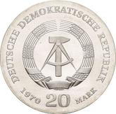 Reverse 20 Mark 1970 Friedrich Engels