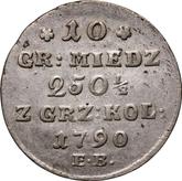Reverse 10 Groszy 1790 EB