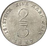 Reverse 2/3 Thaler 1817