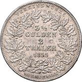 Reverse 2 Thaler 1855