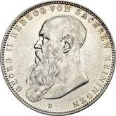 Obverse 5 Mark 1908 D Saxe-Meiningen