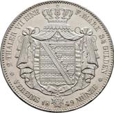 Reverse 2 Thaler 1849 F