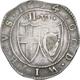 Reverse Halfcrown 1654