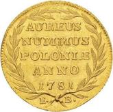 Reverse Ducat 1781 EB