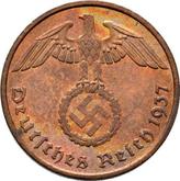 Reverse 2 Reichspfennig 1937 G