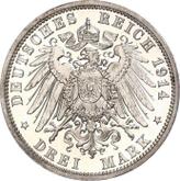 Reverse 3 Mark 1914 A Lubeck