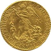 Obverse Angel no date (1631-1632) Briot's coins