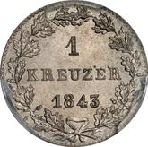 Reverse Kreuzer 1843