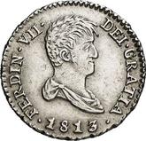 Obverse 1/2 Real 1813 M IJ
