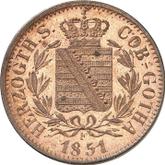 Obverse 2 Pfennig 1851 F