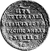 Reverse 1 Kopek 1718 МД Pattern