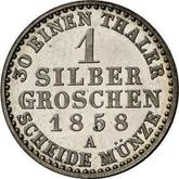 Reverse Silber Groschen 1858 A