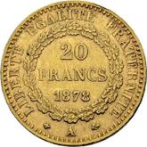 Reverse 20 Francs 1878 A