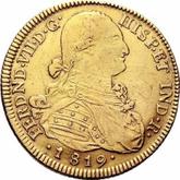 Obverse 8 Escudos 1819 NR JF