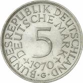 Obverse 5 Mark 1970 G