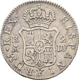 Reverse 2 Reales 1787 M DV