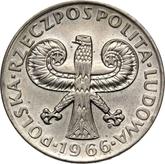 Obverse 10 Zlotych 1966 MW Sigismund's Column