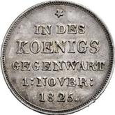 Reverse 10 Gulden 1825 W Visit to the Mint