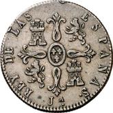 Reverse 8 Maravedís 1822 Ja