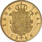 Reverse 10 Thaler 1844 S