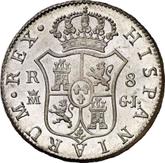 Reverse 8 Reales 1816 M GJ