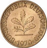 Reverse 1 Pfennig 1970 D