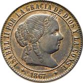 Obverse 2 1/2 Céntimos de Escudo 1867 OM