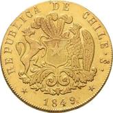 Obverse 8 Escudos 1849 So ML