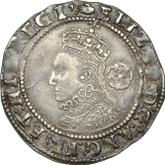 Obverse Sixpence 1591 Sixth issue