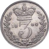 Reverse Threepence 1844