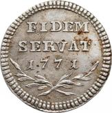 Reverse 2 Grosze (1/2 Zlote) 1771 FIDEM SERVAT