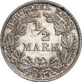 Obverse 1/2 Mark 1914 D