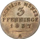 Reverse 3 Pfennig 1837 A